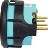 Faria Beede Tachometer in Euro Black Style (7000RPM / Petrol Outboard)