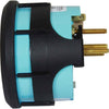 Faria Beede Tacho/Hourmeter in Euro Black (6000RPM / Petrol Inboard)