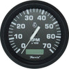 Faria Beede Tacho/Hourmeter in Euro Black (7000RPM / Petrol Outboard)