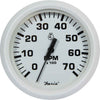 Faria Beede Tachometer in Dress White (7000RPM / Petrol Outboard)
