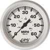 Faria Beede Speedometer in Dress White Style (GPS / 60MPH)