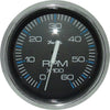 Faria Tachometer in Chesapeake SS Black (6000RPM / Petrol Inboard)