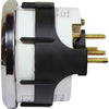 Faria Tacho/Hourmeter in Chesapeake SS White (4000RPM / Alt / Gen)