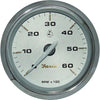Faria Beede Tachometer in Kronos Style (6000RPM / Petrol Inboard)