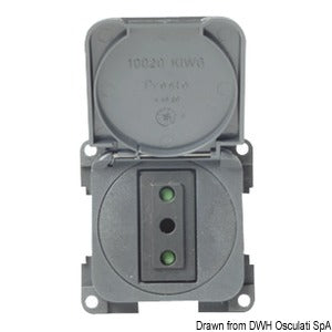 Bipolar earth plug dark grey