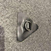 Hypalon black triangular D patch small
