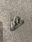 Hypalon black triangular D patch small