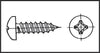 Plain recessed-head self-tapping screw AISI 316 DIN 7981 by Lalizas