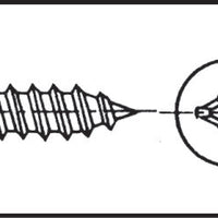 Slotted head self-tapping countersunk screw AISI 316 DIN 7982 by Lalizas