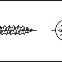 Countersunk recessed-head chipboard screw 3x16 mm AISI 316 by Lalizas