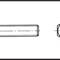 Fully-threaded hexagon head bolt AISI 316 DIN 933 by Lalizas