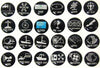 Self-adhesive function labels for switch panels - set of 24pcs by Lalizas