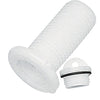 Drain Socket with Plug, Round, Plain, Ø48mm, White by Lalizas