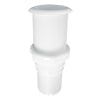 Thru-Hulls Threaded with Hose Barb, White by Lalizas