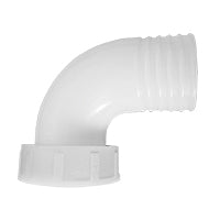 Thru-Hull 90º, Female Connector, White by Lalizas