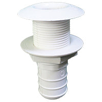 Thru-Hull Easy Mount Threaded with Hose Barb by Lalizas
