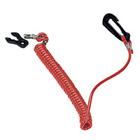 Kill Switch Key with Coil Lanyard, various outboards, by Lalizas