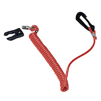 Kill Switch Key with Coil Lanyard, various outboards, by Lalizas