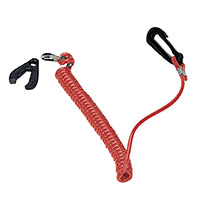 Kill Switch Key with Coil Lanyard, various outboards, by Lalizas