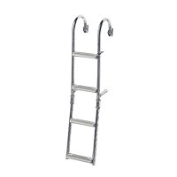 Foldable Ladder for Narrow Transom, 2+2 Steps, Inox 316, 180° by Lalizas