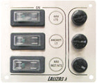 Switch panel SP by Lalizas 3, 4, 9, or 12 switches