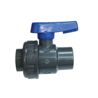 Ball Valve, Single Union BSPT, Plastic, with Blue Handle by Lalizas