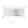 Ventilation Shaft Grilles Cover, 206x106mm & 16mm deep at centre by Lalizas
