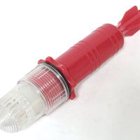 Flashing led light with photocell, Torpedo 1, red colour, 2 batteries size D by Lalizas