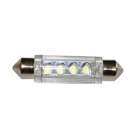 Bulb 12V, LED, T11 41mm, cool white - 4 LEDs by Lalizas