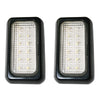 Dome Light / Trailer Light, 12 LEDs, 12V&24V, black (2 pcs set) by Lalizas