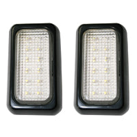 Dome Light / Trailer Light, 12 LEDs, 12V&24V, black (2 pcs set) by Lalizas