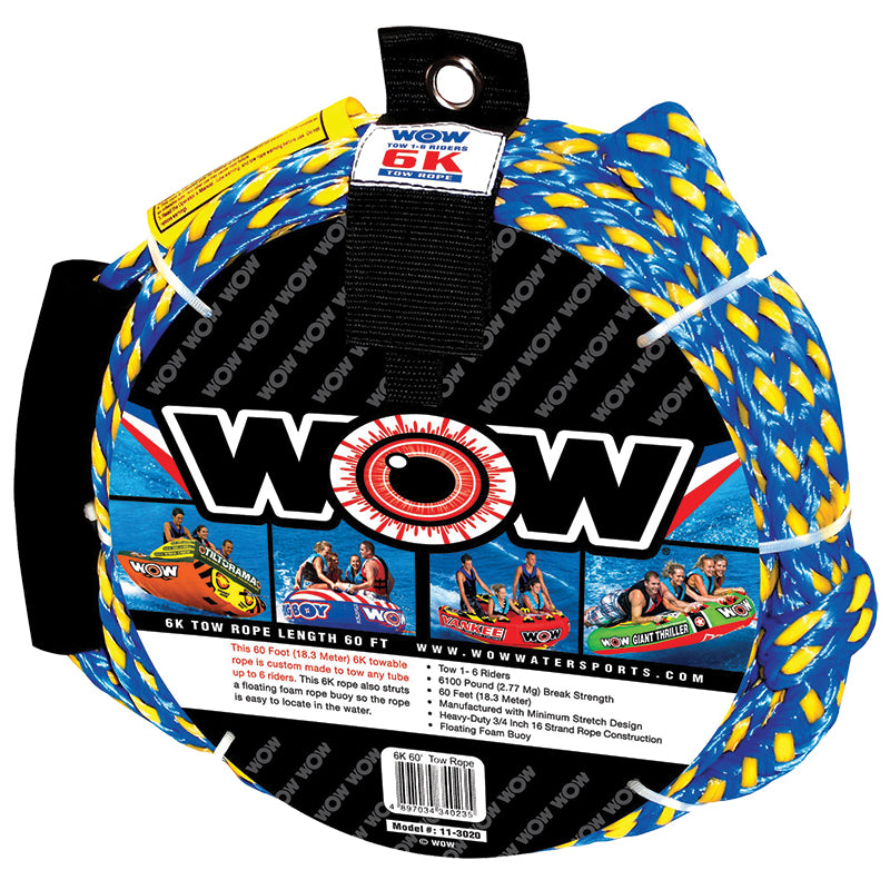 WOW Tow Rope 6K, Length 18,3m by Lalizas