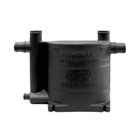Boat Waterlock and Exhaust Silencer 9L, Oval, Black by Lalizas