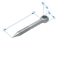 Eye bolt, (lag screw), AISI 316 by Lalizas