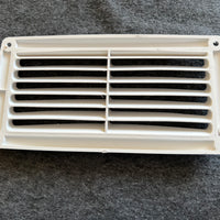 Ventilation Shaft Grilles Cover, 206x106mm & 16mm deep at centre by Lalizas