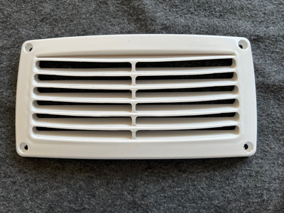 Ventilation Shaft Grilles Cover, 206x106mm & 16mm deep at centre by Lalizas