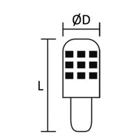 BAY15D LED bulb, offset pins for navigation lights