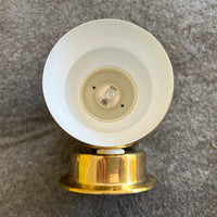 12V Interior Gold Coloured Spotlight with switch built in ~ 75mm diameter