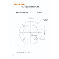Mutlisteer Mounting Template for HP-27 HP-27-MT