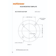 Mutlisteer Mounting Template for HP-27 HP-27-MT