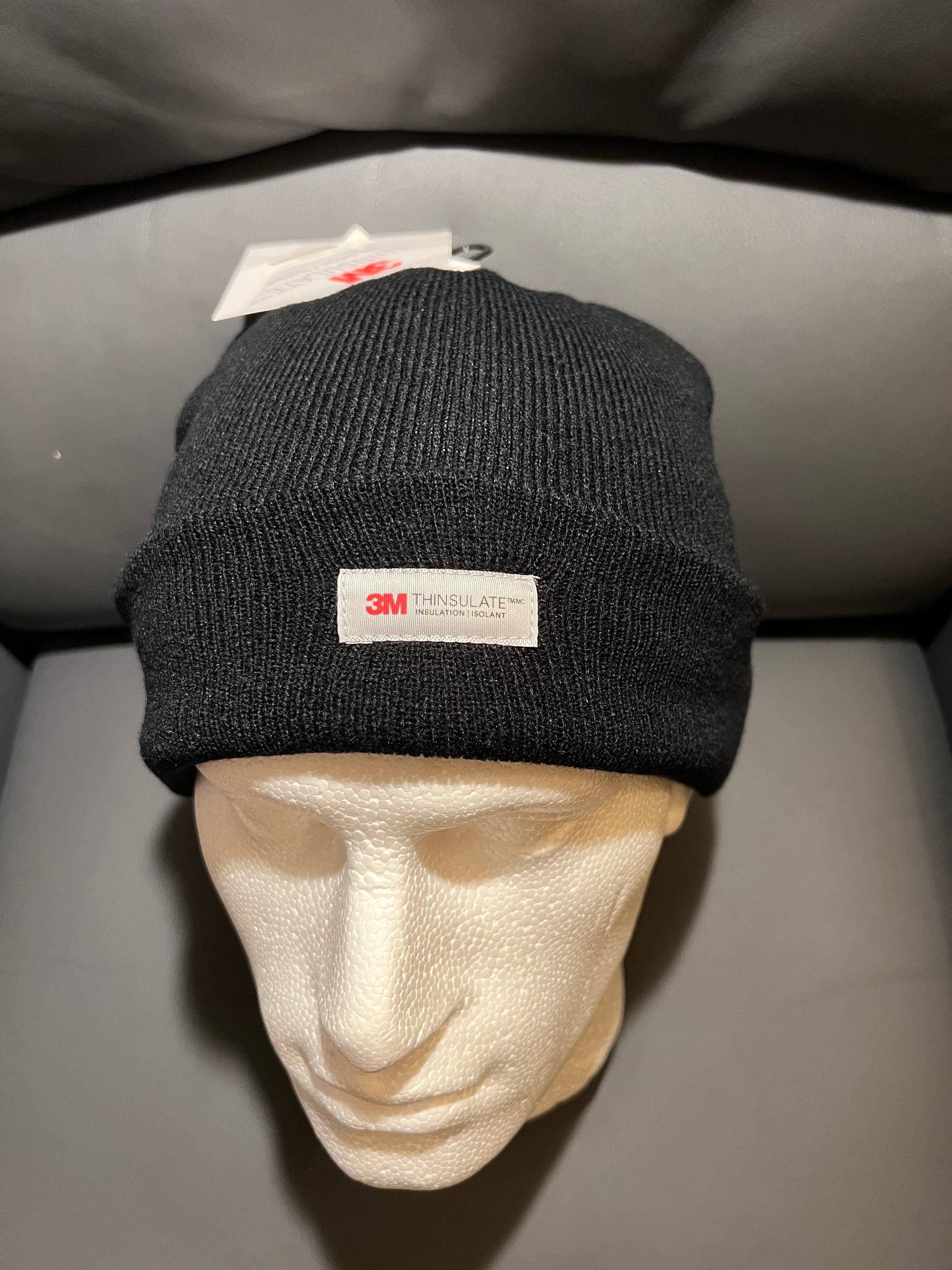 3M  Knitted Thinsulate Lined Ski Type Hat Black
