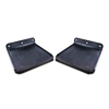 Black 8" x 8" Plates / Dynamic Hinge, Polypropylene HD800
