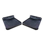 Black 8" x 8" Plates / Dynamic Hinge, Polypropylene HD800