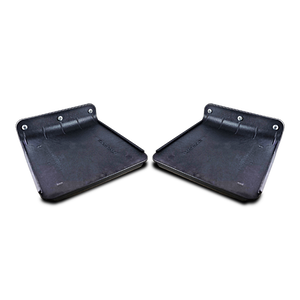 Black 8" x 8" Plates / Dynamic Hinge, Polypropylene HD800