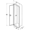 Case side flush-mounting with door large