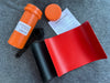 Orange & Black Inflatable Repair kit Fabric & Halkey Roberts Tool in Tube