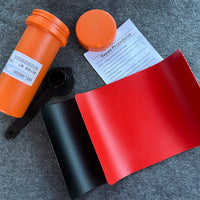 Orange & Black Inflatable Repair kit Fabric & Halkey Roberts Tool in Tube