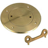 Perko 0526 Chrome Bronze Deck Plate with Key (212mm OD, 127mm Opening)