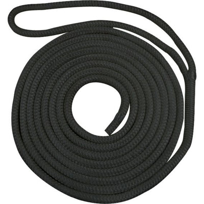Waveline 12mm Pre-Spliced Dockline Black 10M WLPSDL12B10