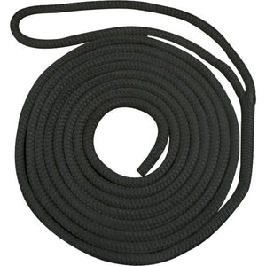 Waveline 12mm Pre-Spliced Dockline Black 10M WLPSDL12B10